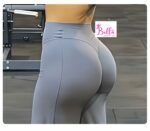 Legging taille haute seamless et bas large - gris – Image 4