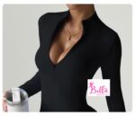 Combinaison longues manches seamless - noire – Image 3