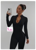 Combinaison longues manches seamless - noire – Image 6