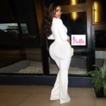 Combinaison bas large et longues manches - blanche – Image 4