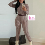 Combinaison longues manches - marron beige