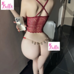 String dollars - rouge (taille unique réglable) – Image 3