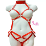 Lingerie sm en cuir - rouge