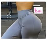 Legging taille haute seamless et bas large - gris – Image 6