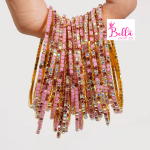 Bracelet en strass - multicolore rose (5 pièces)