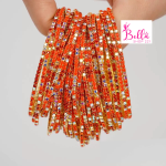 Bracelet en strass - multicolore orange (5 pièces)