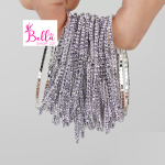 Bracelet en strass - violet clair (5 pièces)
