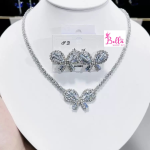 Ensemble de bijoux - collier et boucles d’oreilles blanc