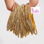 Bracelet en strass - doré blanc (5 pièces)