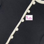 Bodysuit avec boutons - noir beige – Image 8