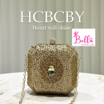 sac de soirée avec des strass - mordoré – Image 3