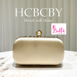 sac de soirée avec des strass - beige multicolore – Image 2