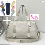 Sac de voyage ou de sport - beige ( + 1 cup avec paille OFFERT )